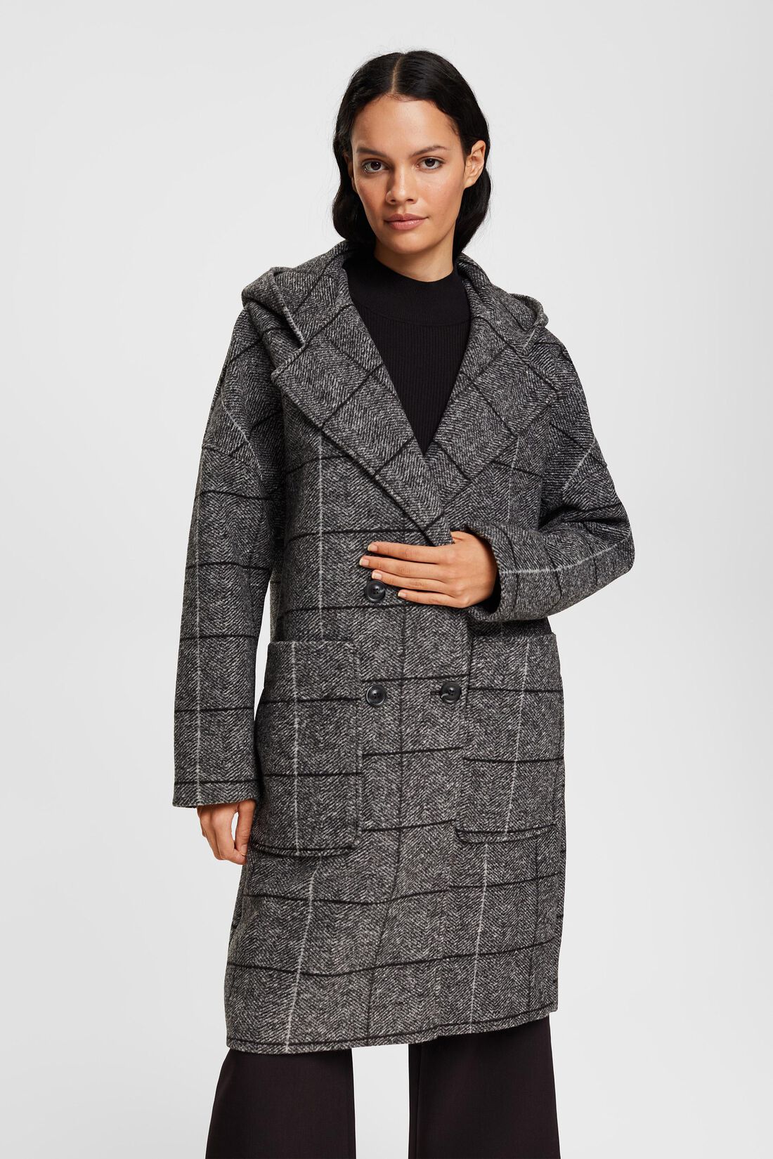 manteau gris femme esprit