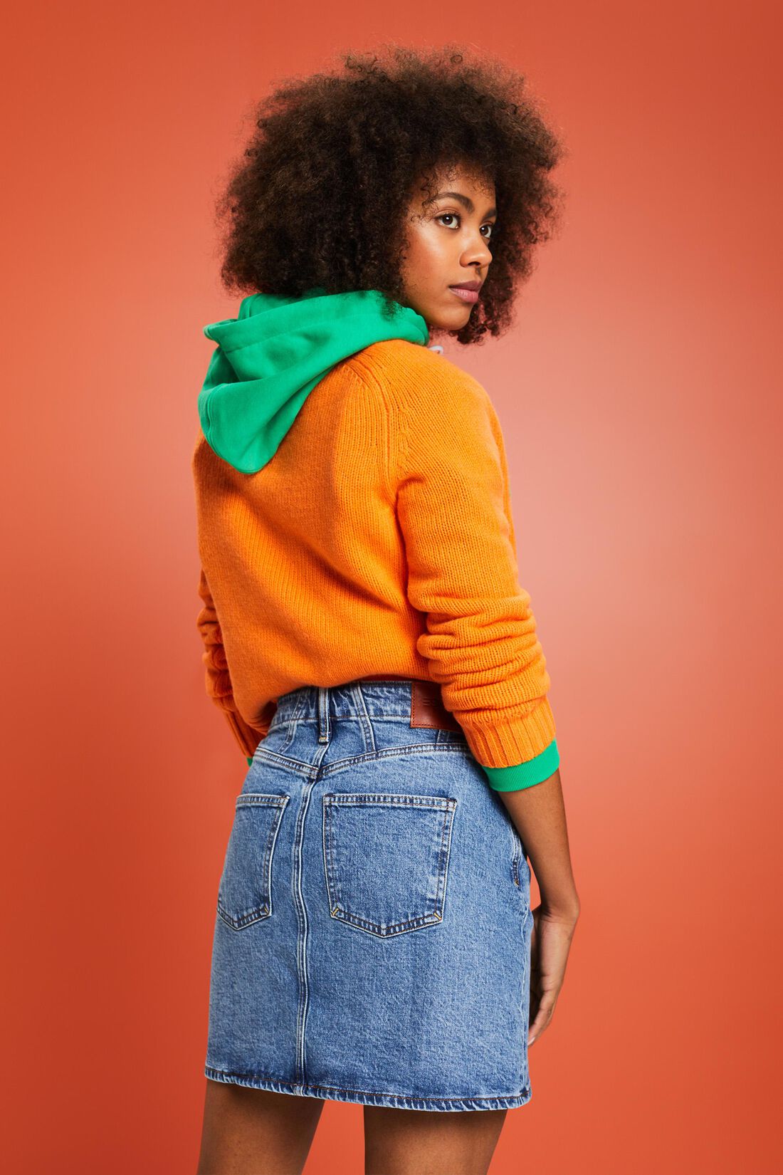 jupe femme ESPRIT f rcs mini skrt kornerdenim