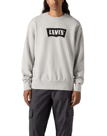 t-shirt homme  levi's premium graphic crew greys