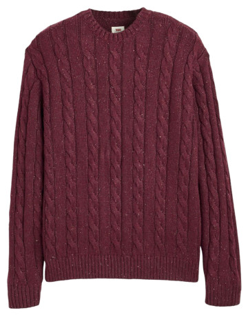 maillot homme  levi's laurel crew cable neps