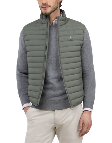 cazadora homme  el ganso veste básico acolchado verde