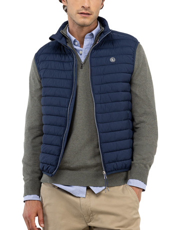 cazadora homme  el ganso veste acolchado básico marin
