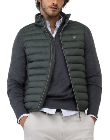 cazadora homme  el ganso veste básico acolchado verde