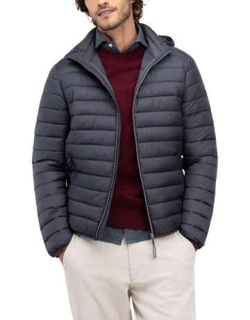 cazadora homme  el ganso blouson básica acolchada gris