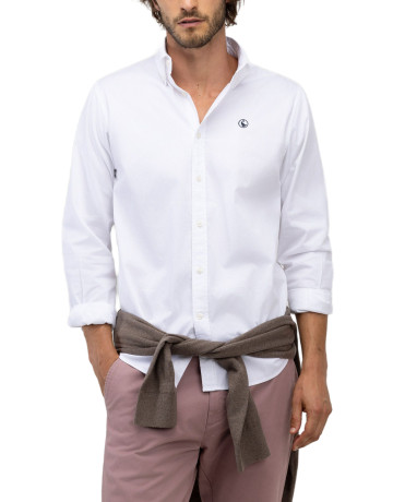chemise homme  el ganso chemise garment dyed button dow