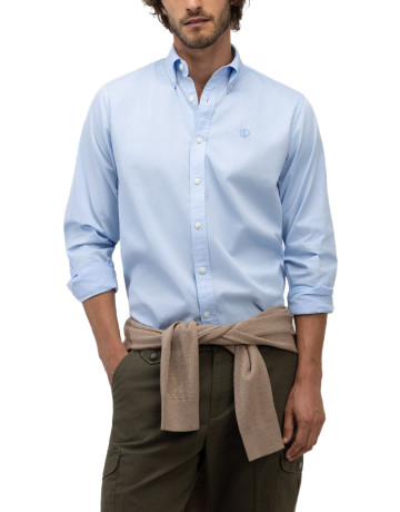 chemise homme  el ganso chemise garment dyed button dow