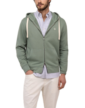 sweat-shirt homme  el ganso sweat-shirt cremallera verde
