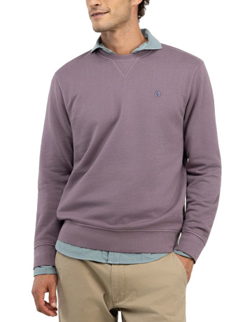 sweat-shirt homme  el ganso sweat-shirt cuello caja berenjena