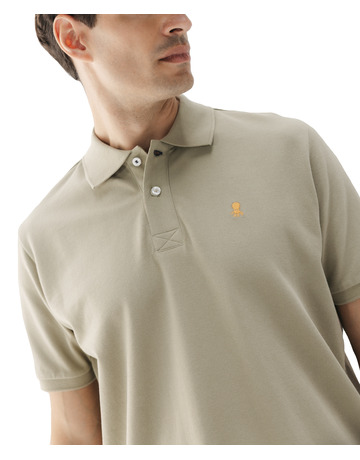 homme pôle lavado bordado a contrast verde