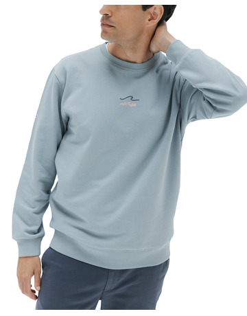 homme sweat-shirt el mar todo lo-cura a azulgris