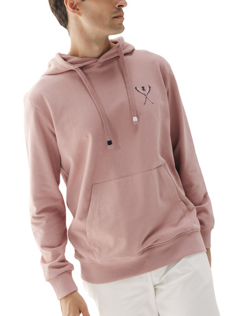 homme sweat-shirt capucha palas dibujad rosa