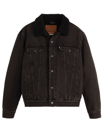 cazadora homme  levi's type 3 sherpa trucker built to