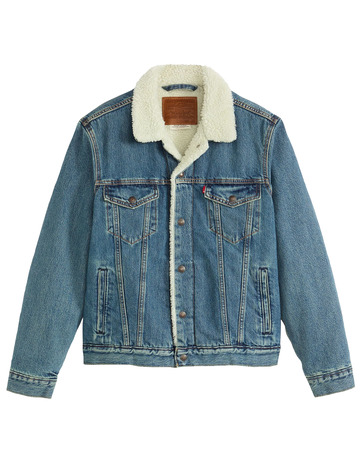 cazadora homme  levi's type 3 sherpa trucker in the m