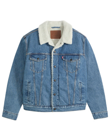 cazadora homme  levi's type 3 sherpa trucker