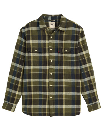 chemise homme  levi's jackson worker medina plaid de