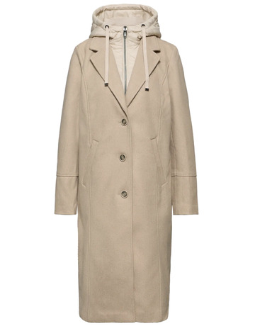 manteau femme  street long revers coat w. removable