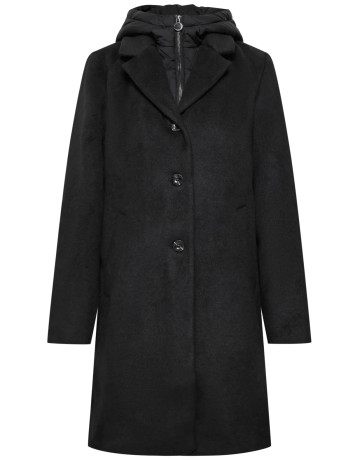 femme revers coat w. hoody insert 10001