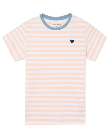 t-shirt garçon  silbon t-shirt kids ribete rayas fin