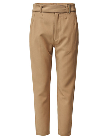 pantalon femme  salsa chino cropped slim high waist