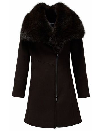 manteau femme  salsa jeans the reimagined wool coat with