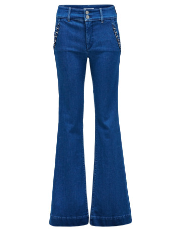 pantalon femme  salsa jeans secret chino flare with detail