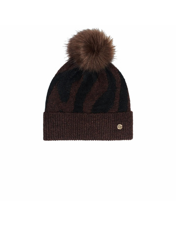  salsa jeans animal print beanie