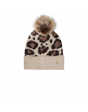  salsa jeans animal print beanie