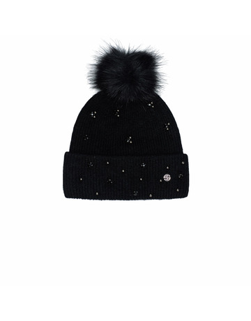  salsa jeans knit beanie with stones