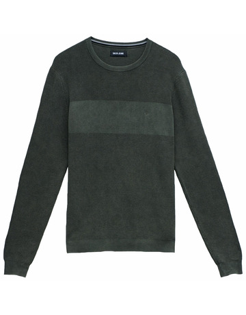 maillot homme  salsa jeans waffle knit sweater garment dy