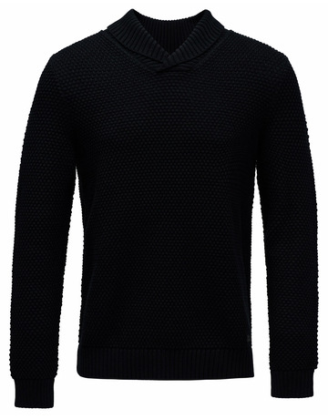 maillot homme  salsa jeans heavy knit sweater with shawl