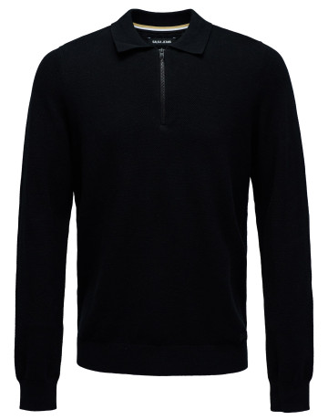 maillot homme  salsa jeans basic half zip waffle knit swe