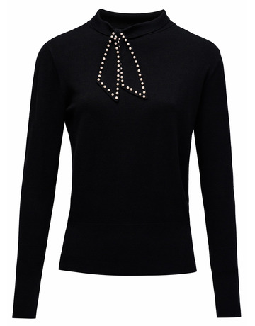 maillot femme  salsa jeans sweater with bow neck detail