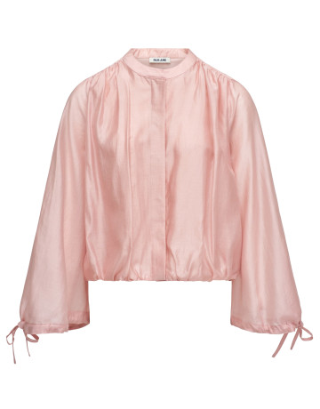 chemise femme  salsa jeans shirt with puff sleeves