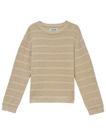 maillot femme  salsa jeans metallic threaded sweater