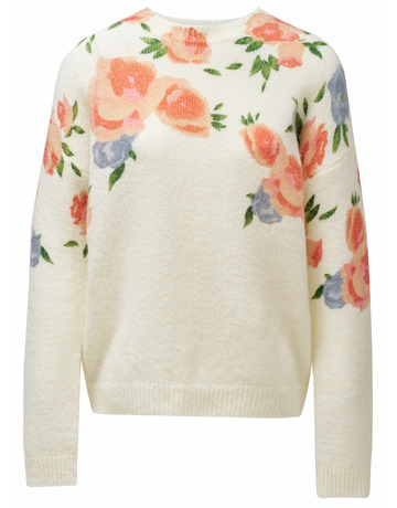 sweat-shirt femme  salsa jeans floral print sweater