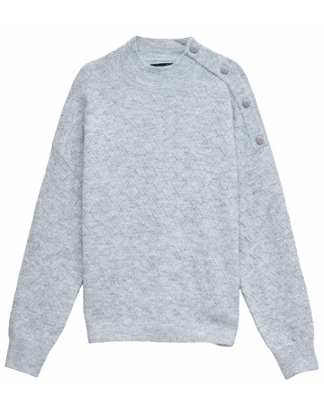 sweat-shirt femme  salsa jeans lurex sweater with buttons