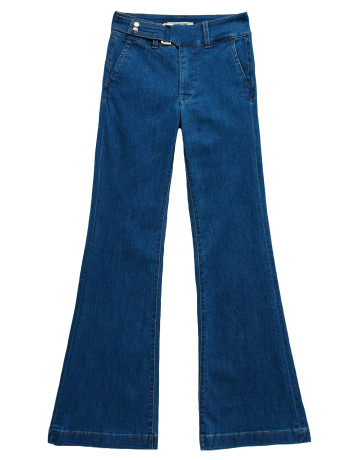 pantalon femme  salsa jeans chino secret flare w/ belt det
