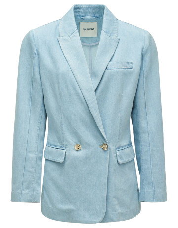 manteau femme  salsa jeans blazer light denim