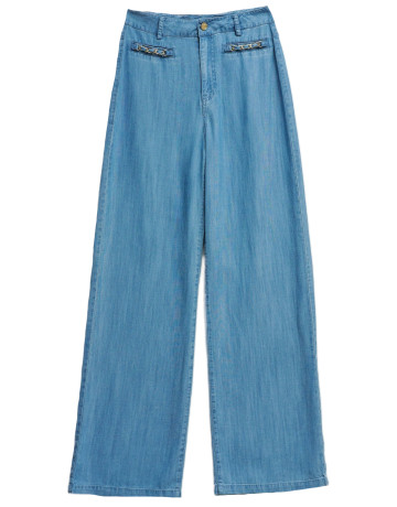 jeans femme  salsa jeans jeans high rise wide w/ pocket
