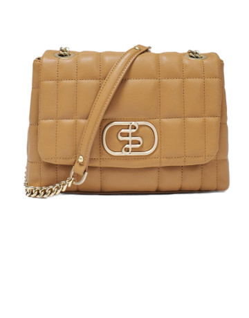 femme quilted fake leather bag w/ ch 120