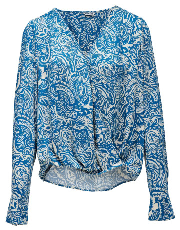 chemise femme  salsa jeans wrap blouse