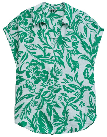 chemise femme  salsa jeans pleated neckline blouse