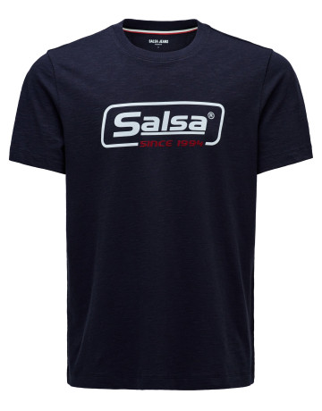 t-shirt homme  salsa jeans t-shirt slim fit branding (ret