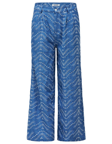 femme jeanshigh rise cropped wide w/ 852