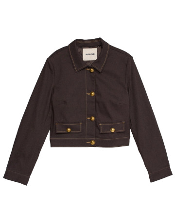 manteau femme  salsa jeans denim jacket w/ buttons