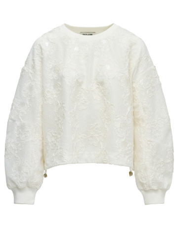 sweat-shirt femme  salsa jeans sweatshirt with 3d flowers eff