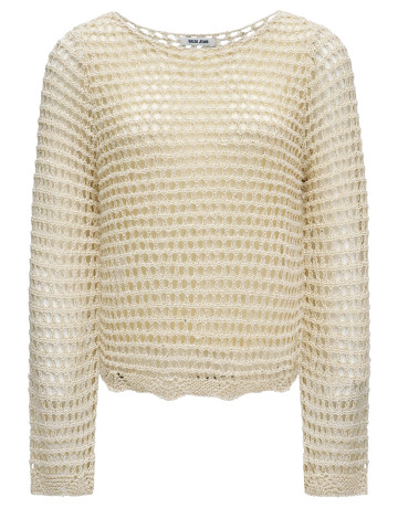 maillot femme  salsa jeans long sleeve knit with mesh eff