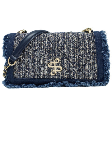 sac à main femme  salsa jeans tweed crossbody bag with logo