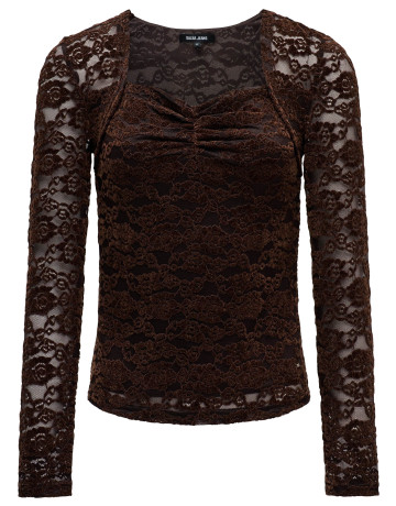 t-shirt femme  salsa jeans long sleeve mesh