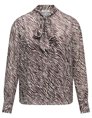 chemise femme  salsa jeans tie-neck blouse with inner top